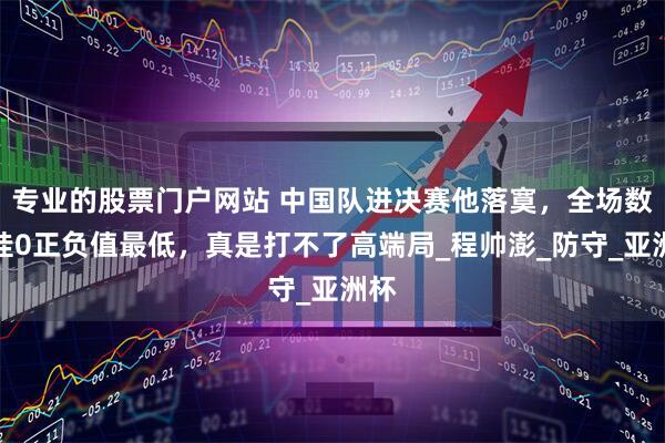 专业的股票门户网站 中国队进决赛他落寞，全场数据挂0正负值最低，真是打不了高端局_程帅澎_防守_亚洲杯
