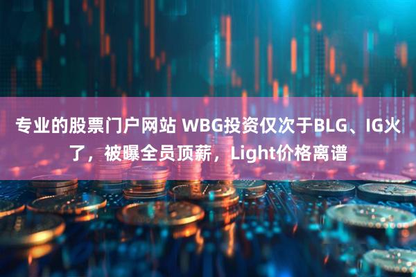 专业的股票门户网站 WBG投资仅次于BLG、IG火了，被曝全员顶薪，Light价格离谱